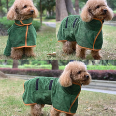 Quick Dry Pet Bathrobe for Dogs and Cats