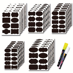 40pcs Kitchen PVC Label Stickers Erasable Reusable