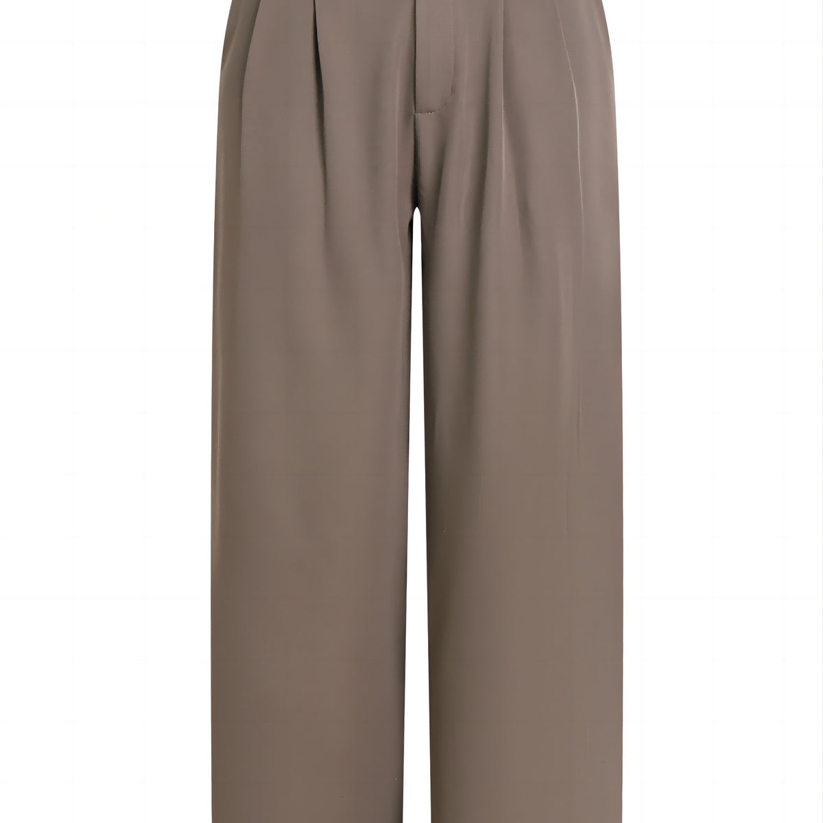 High Waist Pleated Tailored Pants Long Length Work Office Pants