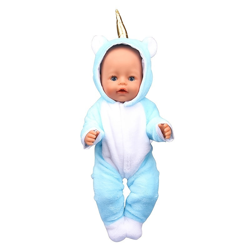 45 72 Cm Doll Wings Unicorn Tail Bodysuit Set Purple Rose Red Pink Multicolor