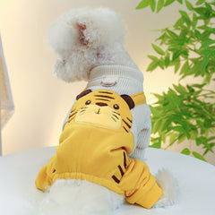 Corduroy Jumpsuit for Small Dogs Puppy Overalls Classic Outfit