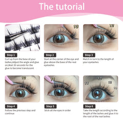 12 Rows False Eyelashes 50P C Curling DIY Eyelash Extensions for Girls & Women