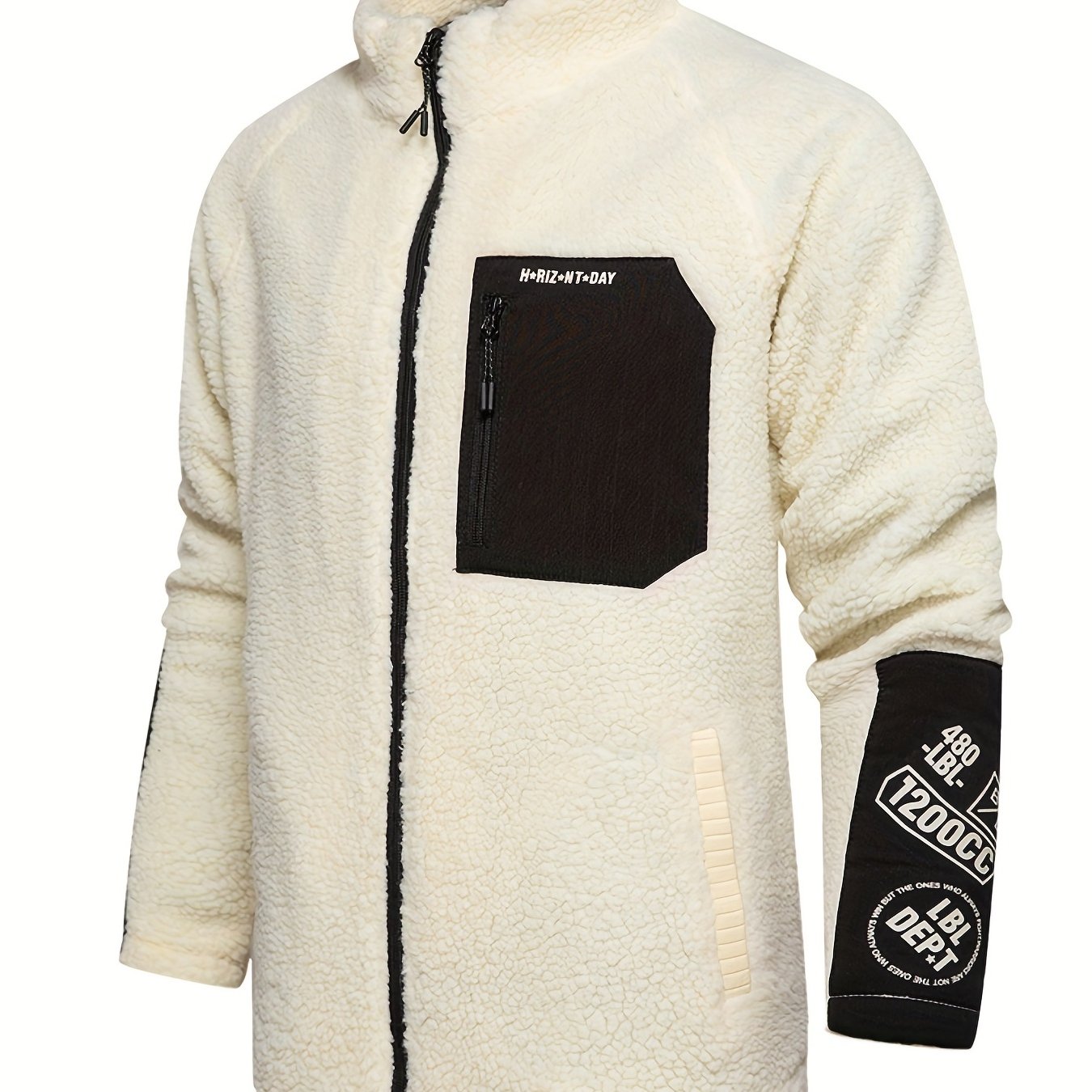 Retro Sherpa Jacket Zip Up Spring Fall Outdoor