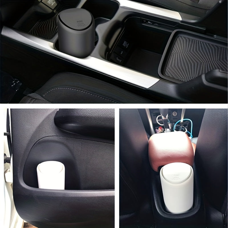 Car Garbage Can Silicone Holder Rubbish Mini Bin Auto Organizer