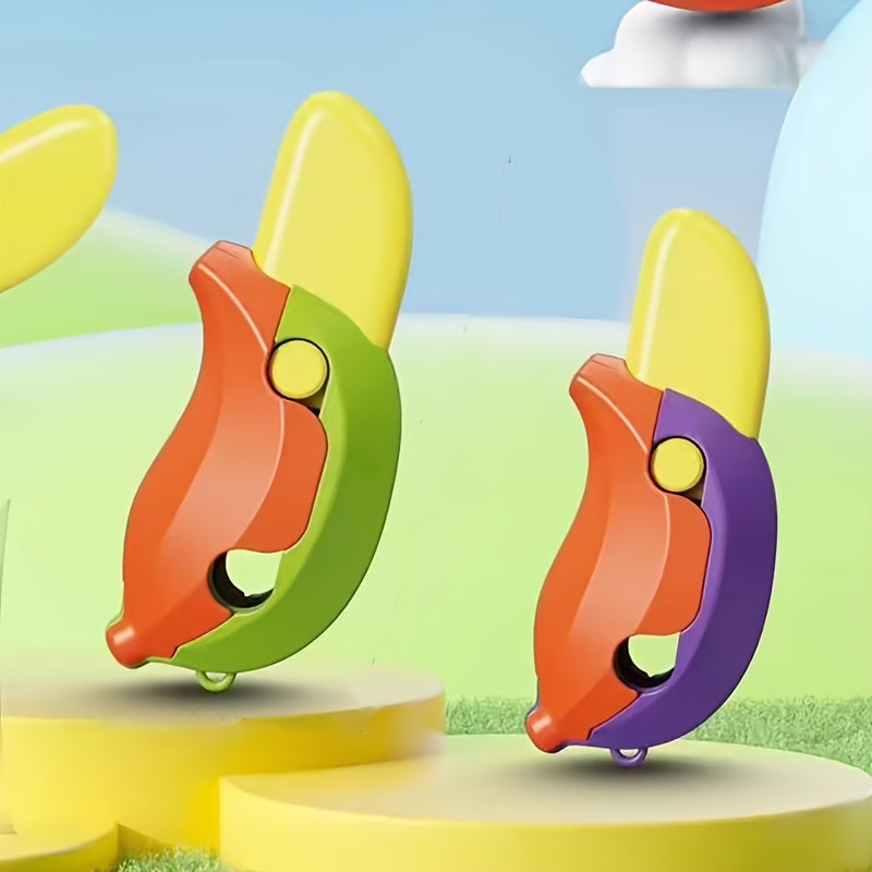Banana Carrot 3D Printed Gravity Stress Relief Toy