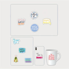 50 Pcs Quote Stickers Positive Motivational Waterproof Vinyl Stickers