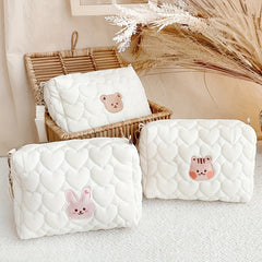 Zipper Handbag for Moms & Babies - Diaper Wipes Love Quilt
