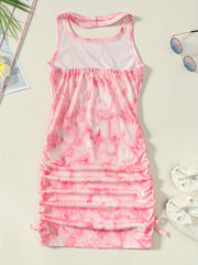 Summer Girls Tie Dye Off Shoulder Dress