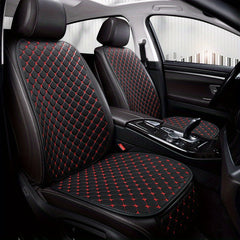 Napa Leather Car Cushion Star Embroidery Back Anti-slip U