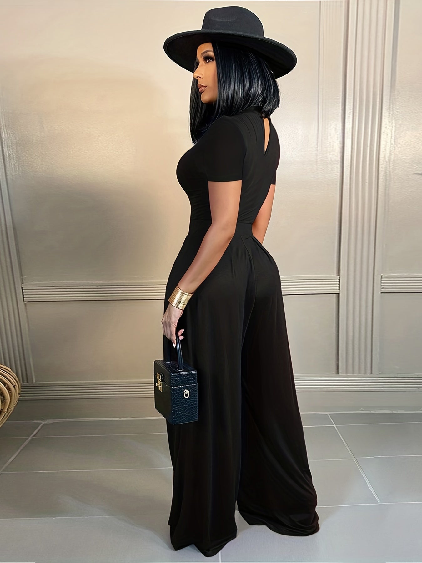 Casual Two piece Set Tee & Wide Leg Pants Outfit
