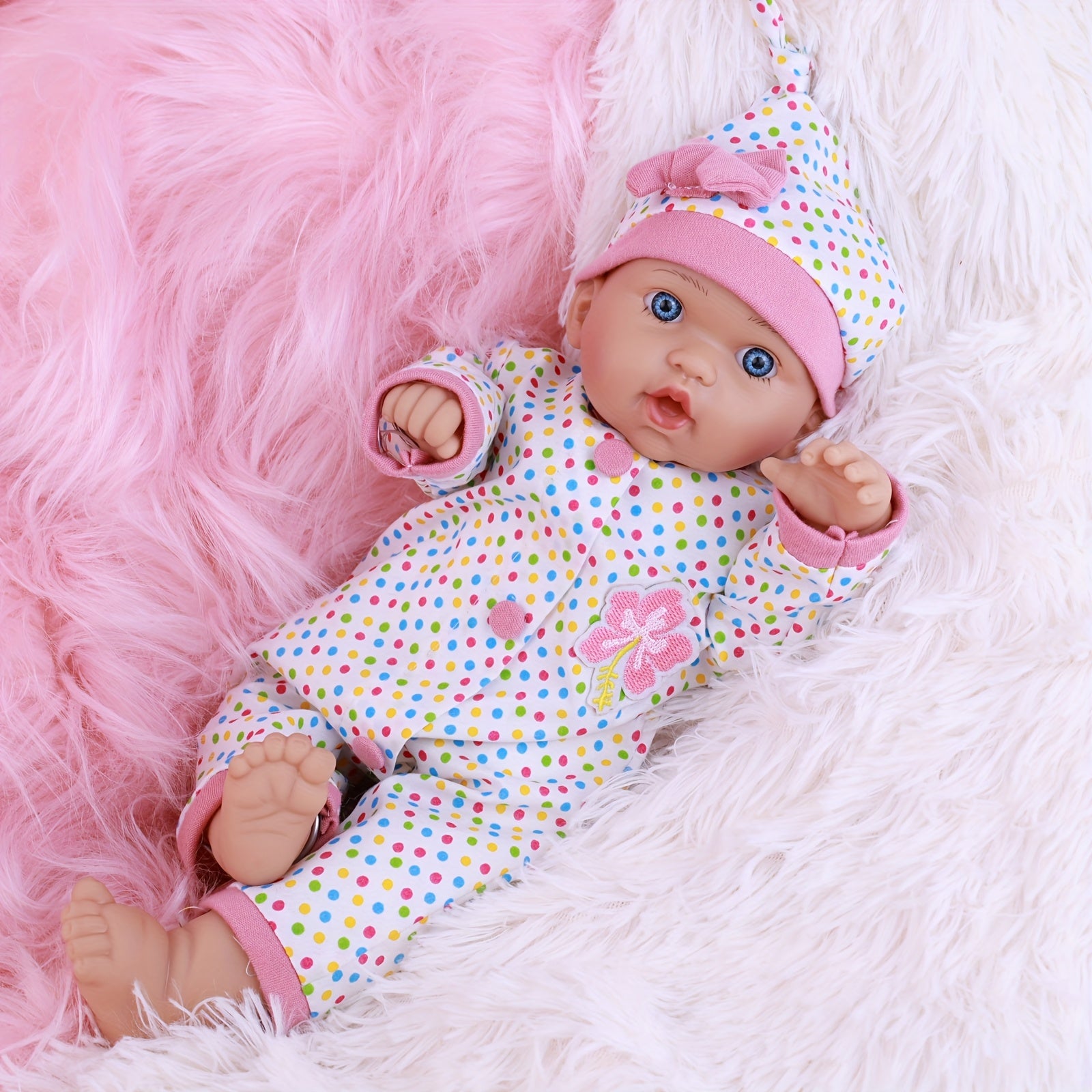 FUBCGS 16 European Style Reborn Doll Brown & Outfit with Heart