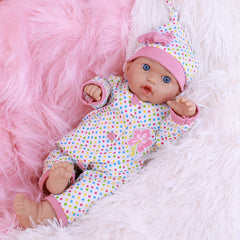 FUBCGS 16 European Style Reborn Doll Brown & Outfit with Heart