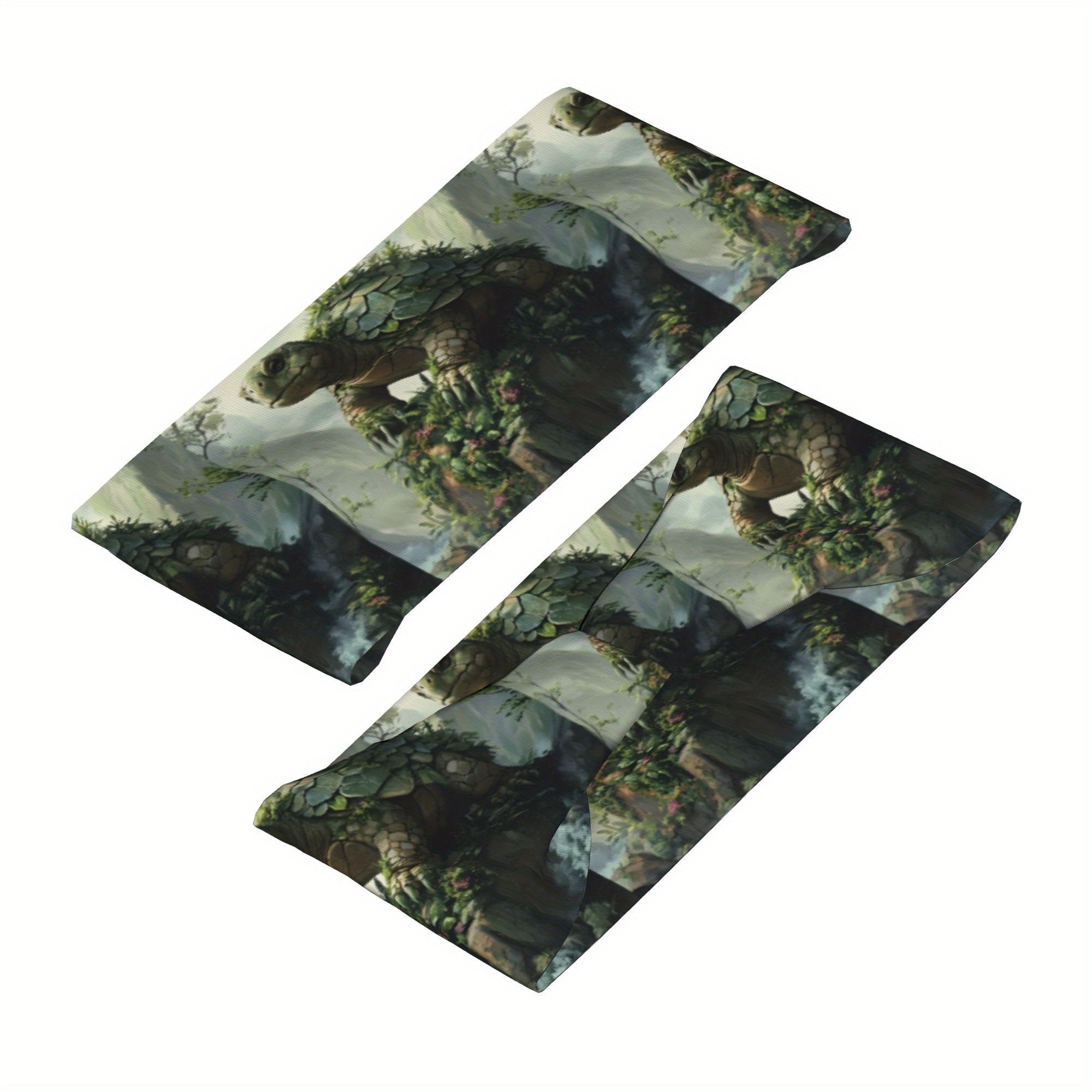 Turtle Sports Headband Sweat Wicking Breathable Polyester Nature Print