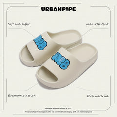 Unisex Non Slip Couple Slides Lightweight Open Toe Quick Dry Slippers