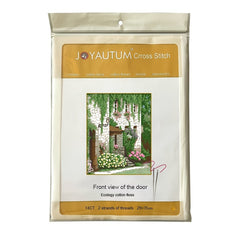 Small House Front View Cross Stitch Kit for Beginners