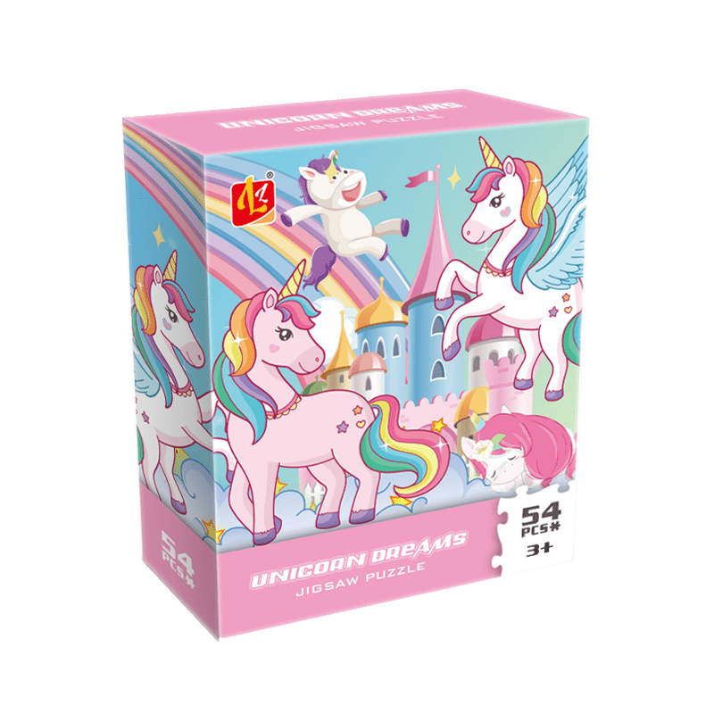 54pcs Unicorn Jigsaw Puzzle Ages 3 Develops Hand Eye Coordination