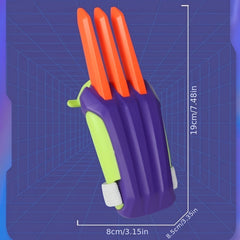 1pc Random Radish Wolf Claw 3D Printing Gravity Radish Online Finger Prop Toy