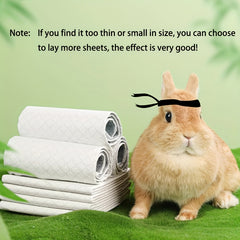 Disposable Rabbit Pee Pads Water Absorbent Diapers Small Pet Urinary Pad