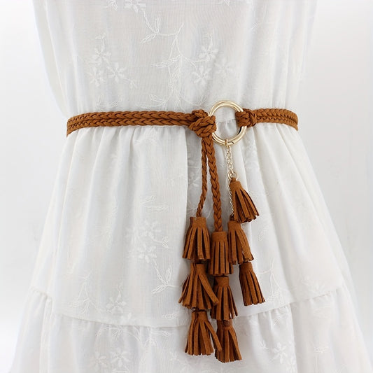 Boho Tassel Belt Vintage Decorative Thin Girdle Women