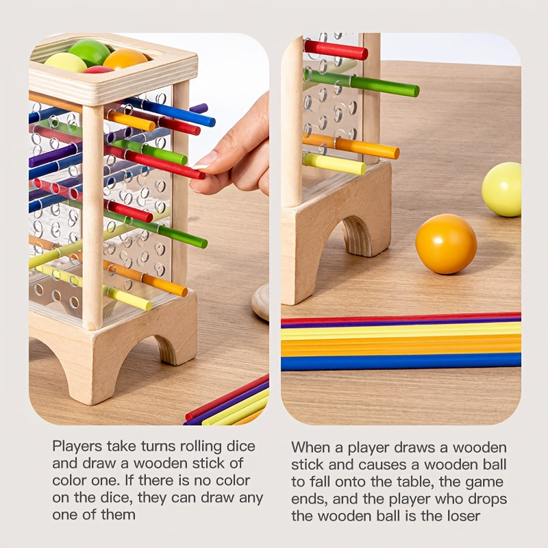 Wooden Chime Sticks Math Counting Toy for Toddlers