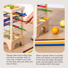 Wooden Chime Sticks Math Counting Toy for Toddlers