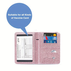 Passport Wallet Holder PU Leather Waterproof Travel Case