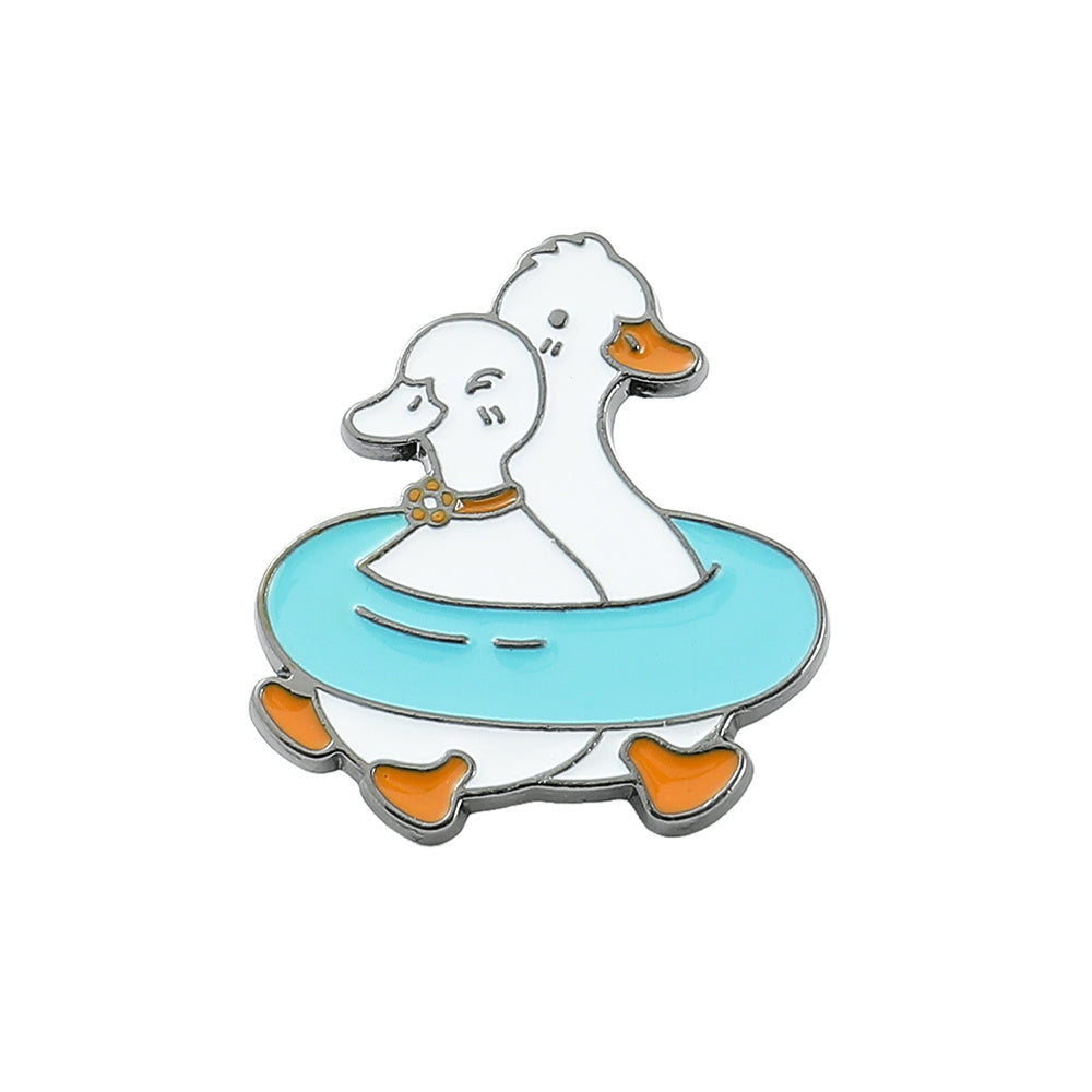 Cute Duck Chicken Brooch for Men, Bag Pin, Collar Pin, Suit Accessories
