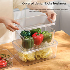 3Pack Refrigerator Organizer Bins Stackable With Lids Clear Fridge Organizers
