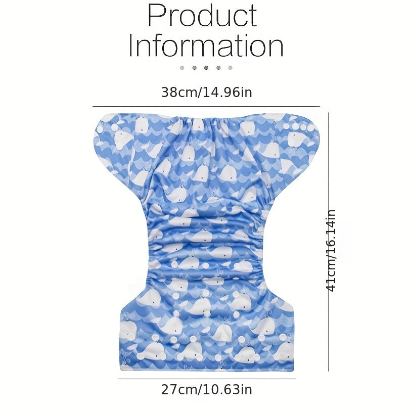 Adjustable Washable Reusable Cloth Diaper for Baby Girls and Boys