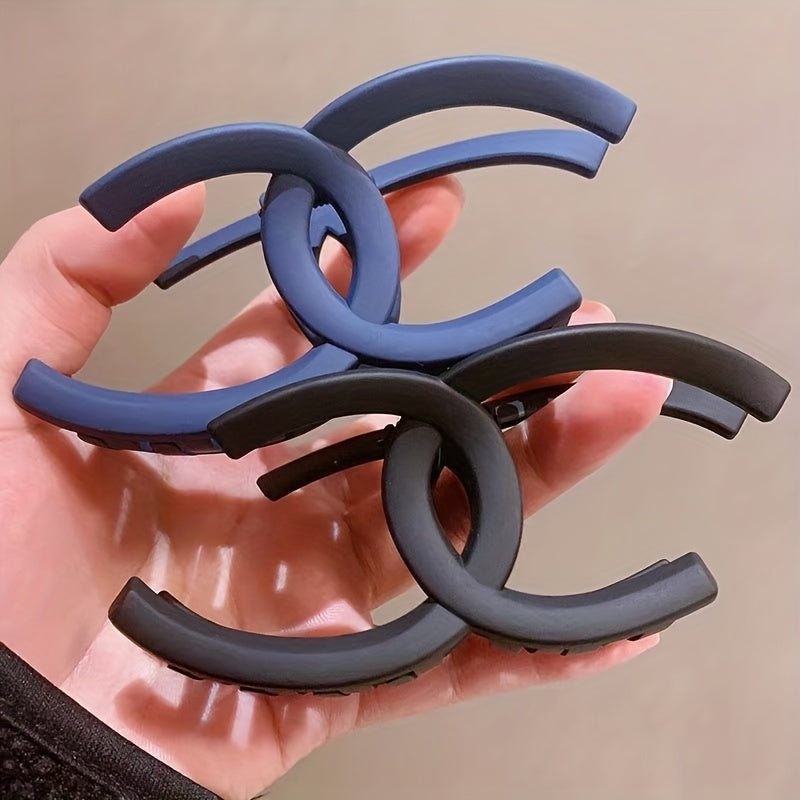 4pcs Solid Hair Claw Clip Nonslip Ponytail Holder Women Girls Hair Accessory