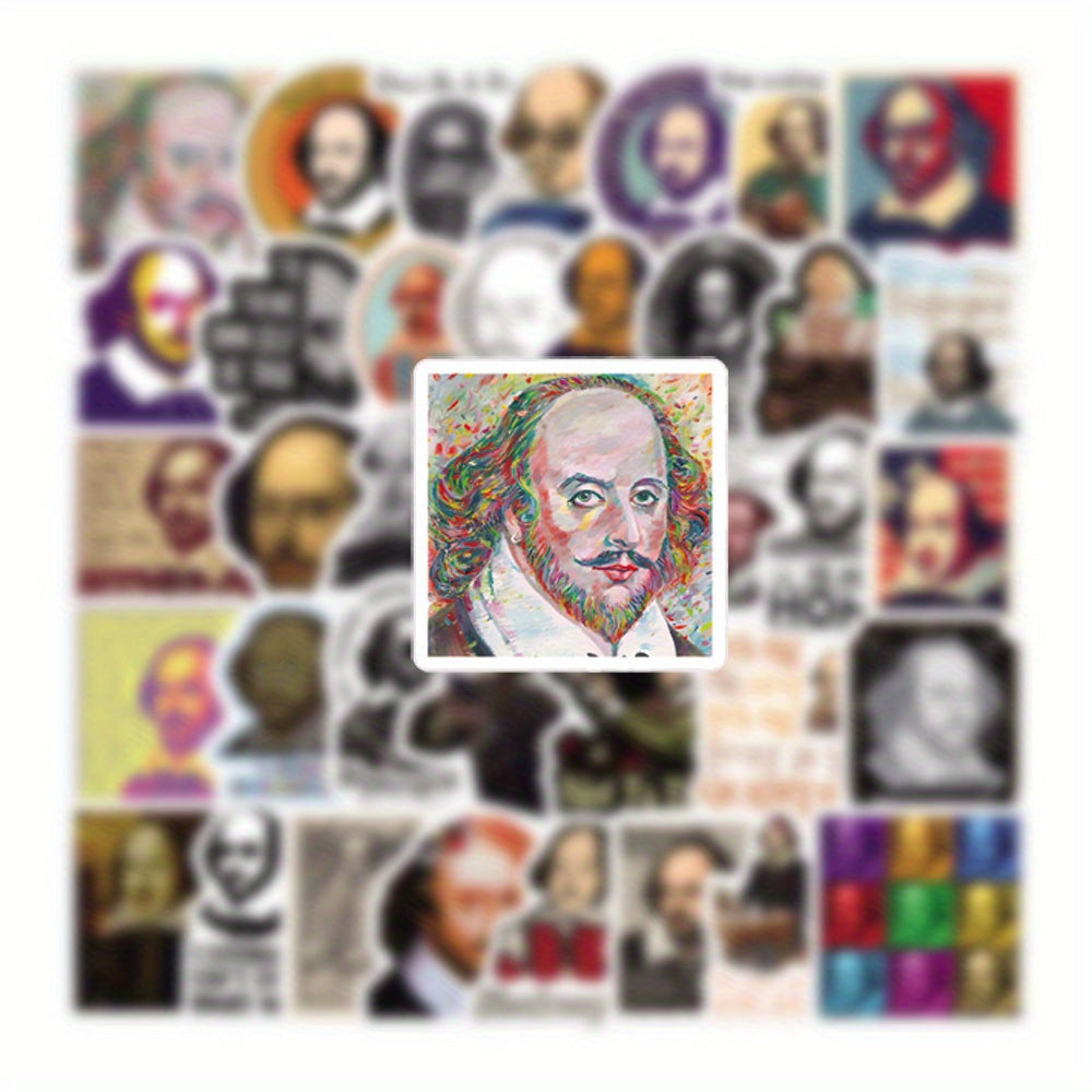 Shakespeare Themed Stickers Set for Outdoor Adventures