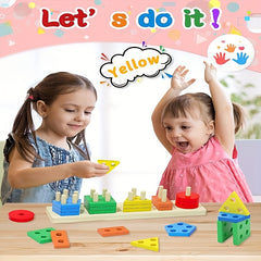 Montessori Wooden Sorting Stacking Toys
