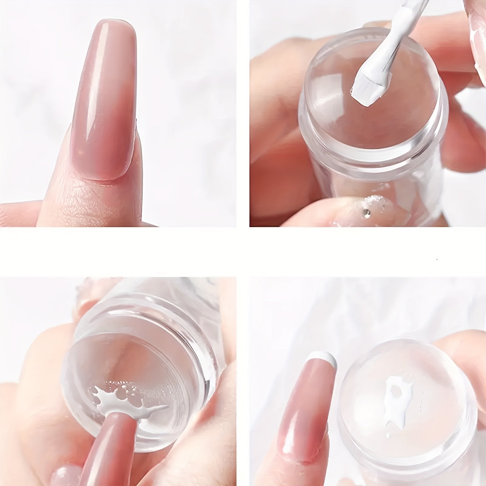 French Tip Nail Art Kit with Stamper & Scraper