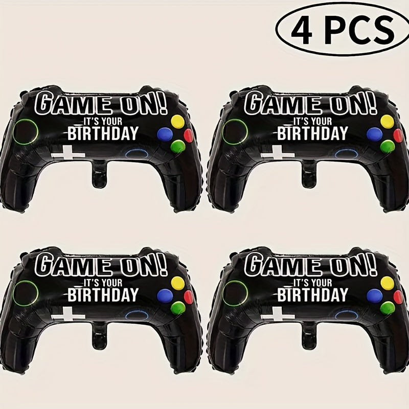 4pcs Game Controller Balloons Party Decoration Balloons Aluminum Film Balloons
