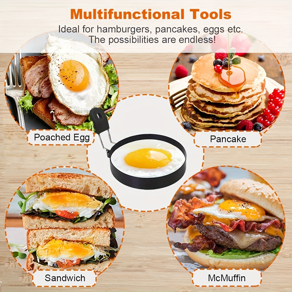 Nonstick Egg Rings Round Crumpet Mold for Pancake English Muffins Cooking