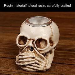 Gothic Candlestick Holders Tea Light Spooky Crafts Resin Tableware Decorations