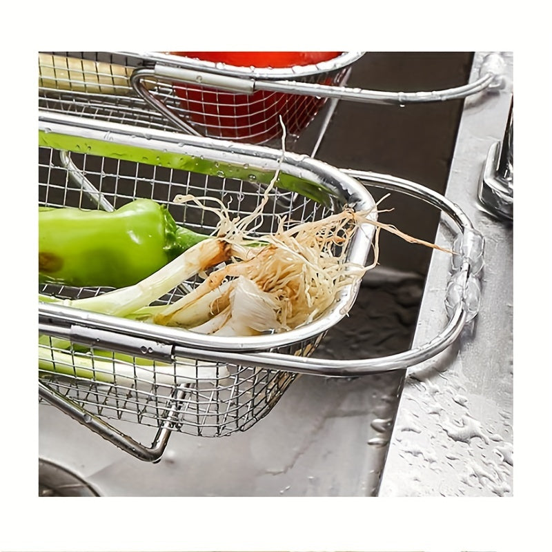 Retractable Drain Basket Kitchen Sink Drain Rack Household Washing Basket