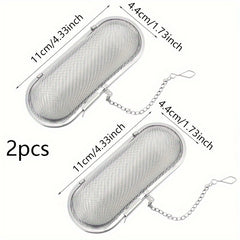 Stainless Steel Infuser for Loose Tea and Spices - Fine Mesh Strainer