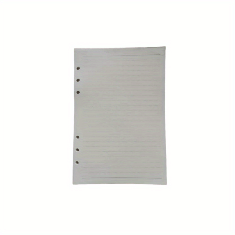 A5 A6 Refill Paper Blank Lined PVC Pouch 6 Holes Inserts 45 Sheets 90 Pages