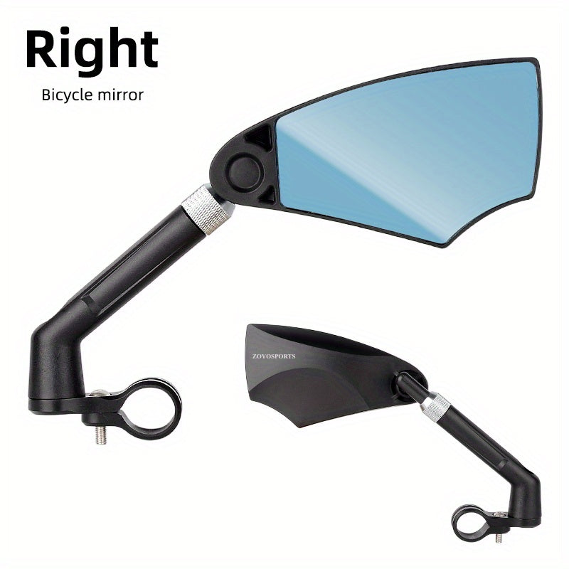 ZOYOSPORTS 1pc Bike Rearview Mirror Universal 360 Degree Adjustable Mirror