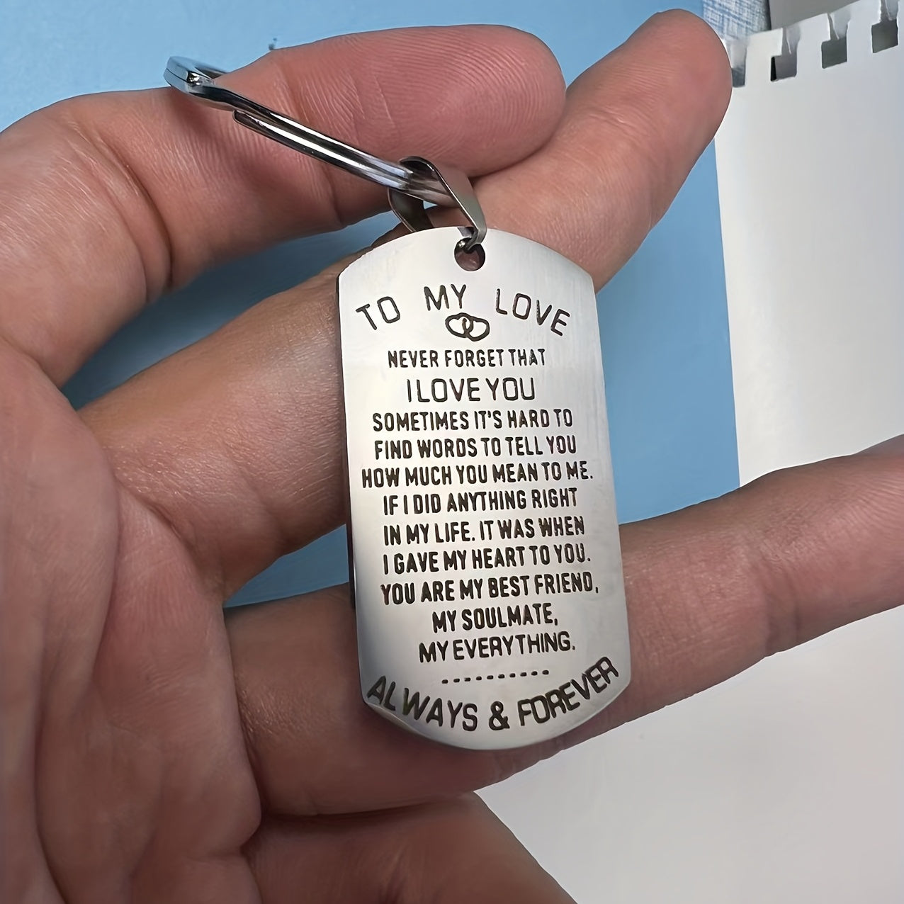 To My Love Keychain - Ideal Gift for Special Occasions