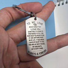 To My Love Keychain - Ideal Gift for Special Occasions