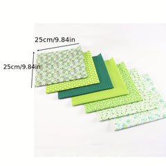 7Pcs Multicolor Floral Cotton Fabric Fat Quarter Bundle For DIY Sewing Patchwork