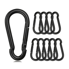 10pcs Aluminum Alloy Carabiner Keychain Hook
