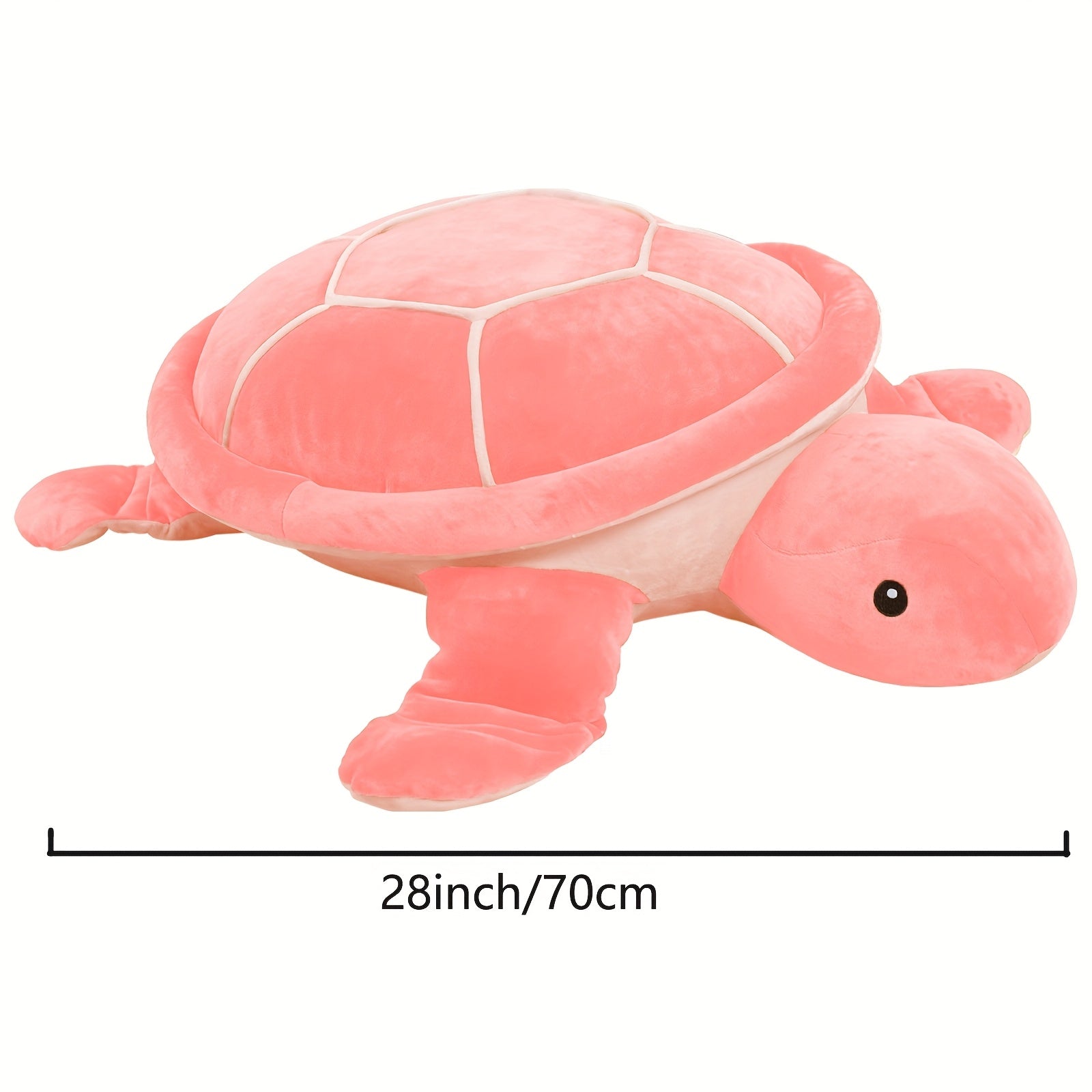 Jumbo Pink Sea Turtle Plush Extra Large Soft Stuffed Animal & Pillow