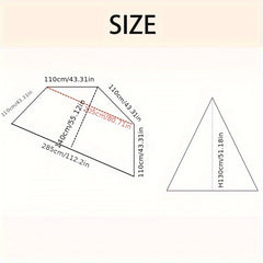 Portable Pentagonal Camping Tent with Anti-mosquito Mesh