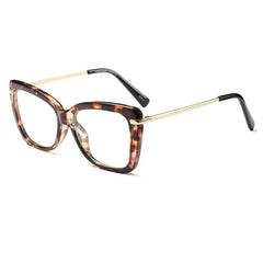 Clear Lens Cat Eye Glasses Light Blocking Anti Fatigue