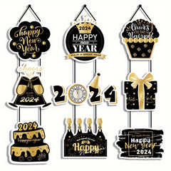 1pc Year Door Hanger Door Hanging Pendants Happy Year Party Decoration
