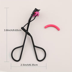 Professional Eyelash Curler with Brush and 3 Silicone Pads