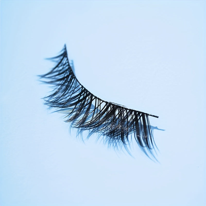 Japanese Style Fox Eye False Eyelashes Wispy Crisscross Manga Lashes